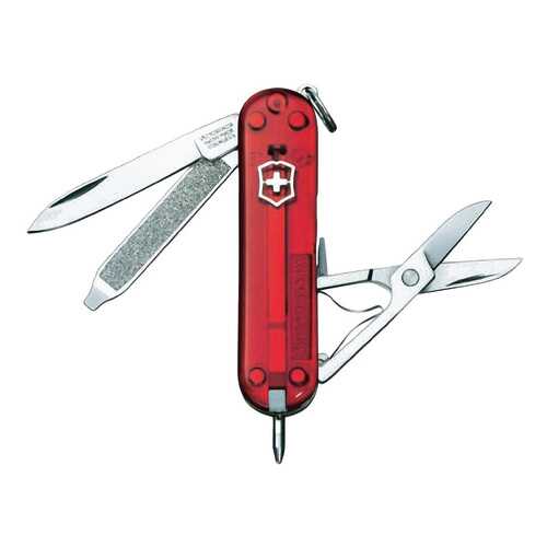 Мультитул-брелок Victorinox Signature 0.6225.T 58 мм красный, 7 функций в Интерспорт