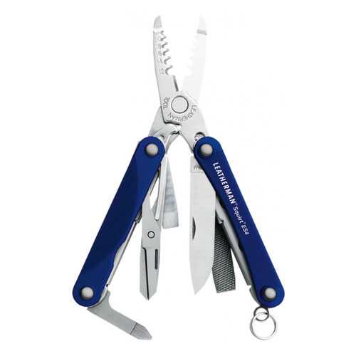 Мультитул Leatherman Squirt ES4 831239 55 мм синий, 9 функций в Интерспорт