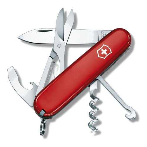 Мультитул Victorinox Compact 1.3405 91 мм красный, 15 функций в Интерспорт