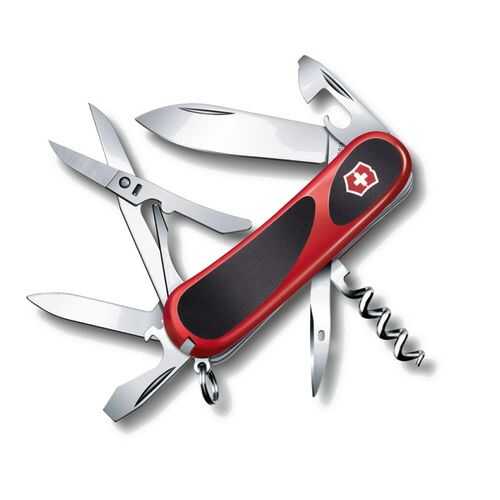 Мультитул Victorinox Evolution 2.3903.C 85 мм красно-черный, 14 функций в Интерспорт