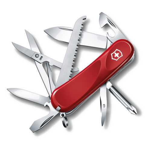 Мультитул Victorinox Evolution 2.4913.E 85 мм красный, 15 функций в Интерспорт