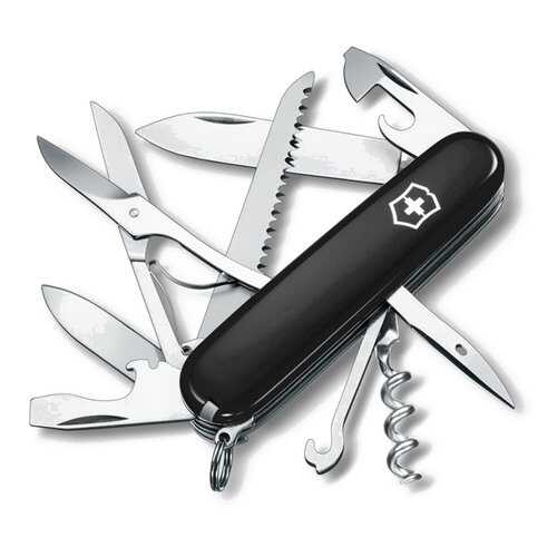 Мультитул Victorinox Huntsman 1.3713.3 91 мм черный, 15 функций в Интерспорт