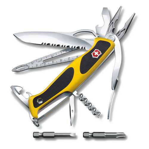 Мультитул Victorinox RangerGrip Boatsman 0.9798.MWC8 130 мм желто-черный, 21 функция в Интерспорт