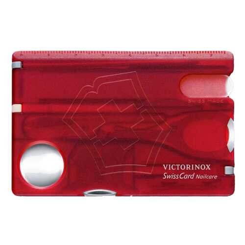 Мультитул Victorinox SwissCard Nailcare 0.7240.T 82 мм красный, 13 функций в Интерспорт