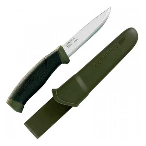 Нож Morakniv Companion MG (C), углеродная сталь, цвет хаки в Интерспорт