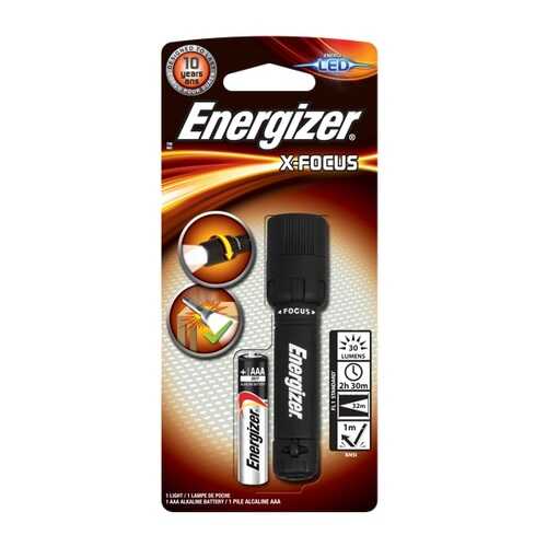 Фонарь Energizer X-Focus LED 1AAA черный (639806) в Интерспорт