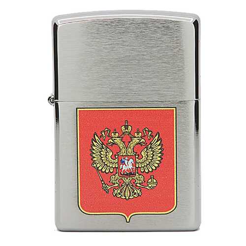 Зажигалка Zippo №200 Герб России Brushed Chrome в Интерспорт