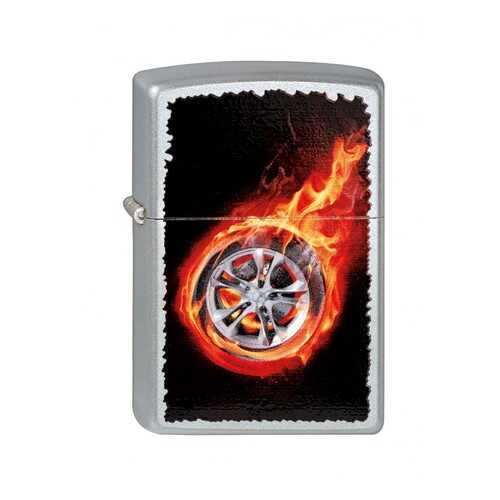 Зажигалка Zippo 205 Tire on Fire Satin Chrome в Интерспорт