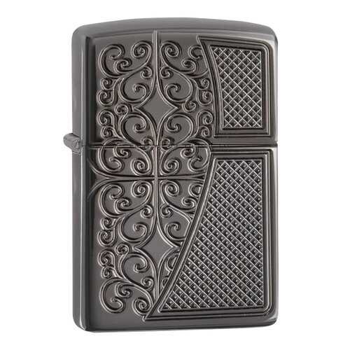 Зажигалка Zippo Old Royal Filigree Black Ice в Интерспорт