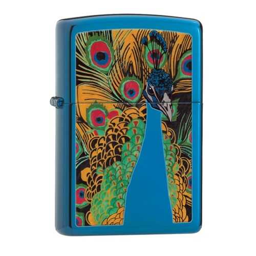 Зажигалка Zippo Peacock Lighter 28035 High Polish Blue в Интерспорт