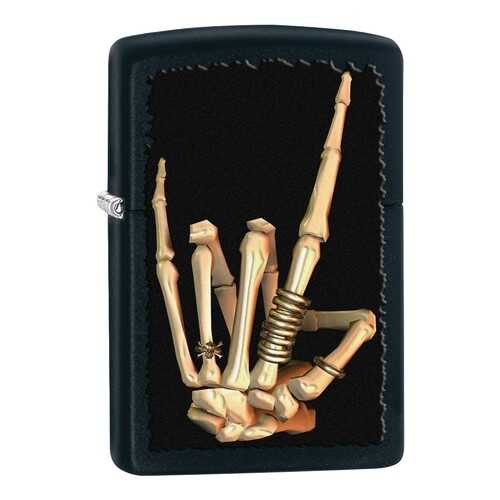 Зажигалка Zippo Skeleton Hand Black Matte в Интерспорт