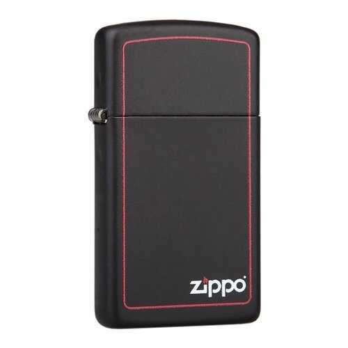 Зажигалка Zippo Slim Border Black Matte в Интерспорт