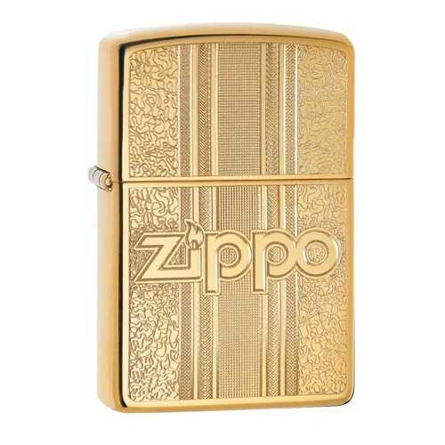 Зажигалка Zippo Zippo and Pattern Design High Polish Brass в Интерспорт