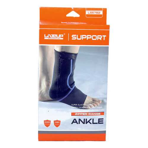 Суппорт голеностопа LiveUp Ankle Support LS5782-SM, черный в Интерспорт