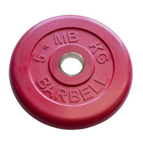 Barbell d 31 мм цветной 5,0 кг (красный) в Интерспорт