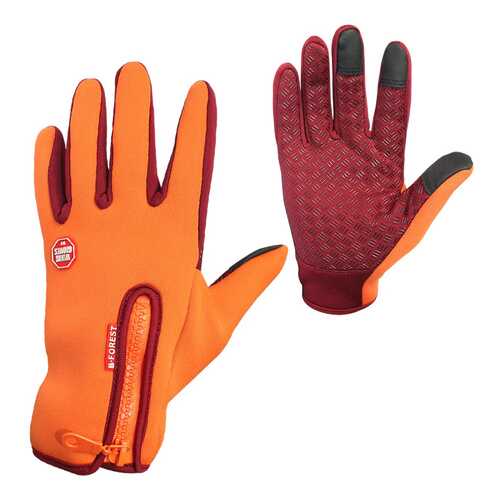 Велосипедные перчатки MoscowCycling MC-GLOVE-06, оранжевые, 8,5 в Интерспорт