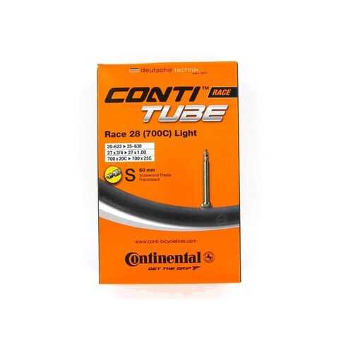 Камера 28 700х20-25mm Continental Race Light 28 вело нип.60mm (80гр) (01818310000) в Интерспорт