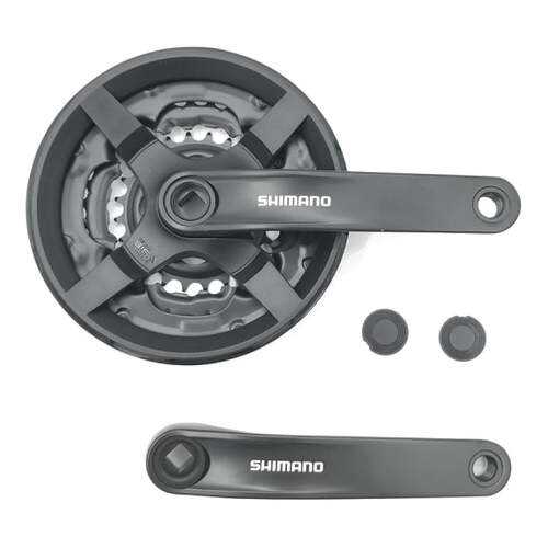 Шатун Shimano Tourney TY301 150мм 42/34/24 с защитой черный б/уп AFCTY301K244CL в Интерспорт