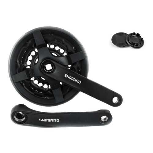 SHIMANO Система Shimano TY301, 175мм, Кв, 42/34/24, с защитой, б/уп чёрный в Интерспорт