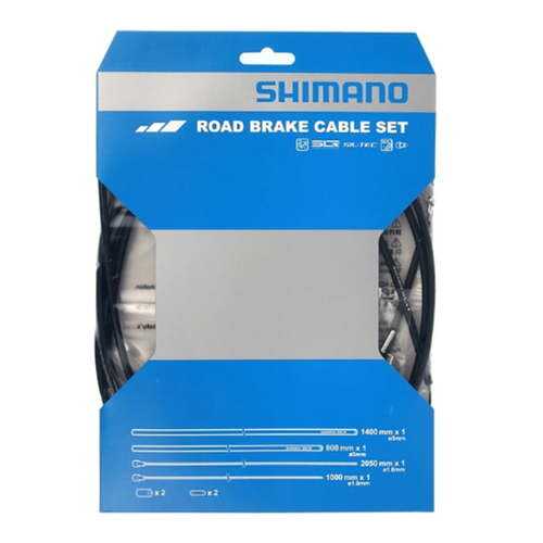 Трос тормоза с оболочкой Shimano Road опл.800мм/1400мм,трос1000мм/2050ммс конц Y80098011 в Интерспорт