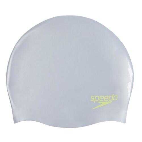 Шапочка для плавания Speedo Junior Plain Moulded Silicone Cap B825 silver в Интерспорт