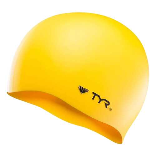 Шапочка для плавания TYR Wrinkle Free Silicone Cap 720 yellow в Интерспорт