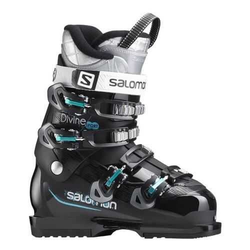 Горнолыжные ботинки Salomon Divine Sport 2018, black/top green, 24.5 в Интерспорт