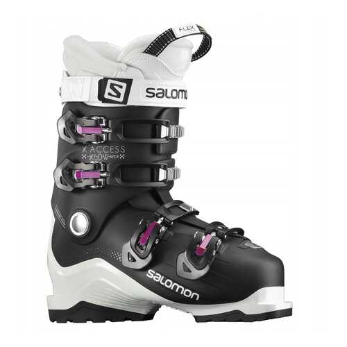 Горнолыжные ботинки Salomon X Access R 70 W Wide 2019, white/black/purple, 25.5 в Интерспорт