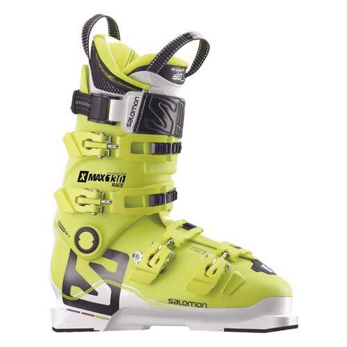 Горнолыжные ботинки Salomon X Max Race 130 2018, acid green/white, 26.5 в Интерспорт