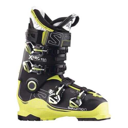 Горнолыжные ботинки Salomon X Pro 110 2018, black/acid green/anthracite, 30.0 в Интерспорт