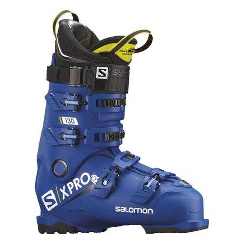 Горнолыжные ботинки Salomon X Pro 130 2019, raceblue/acid green, 25.5 в Интерспорт